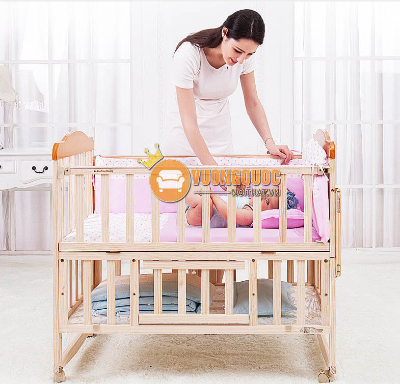 Giường cũi đa năng cho bé HP809A-4